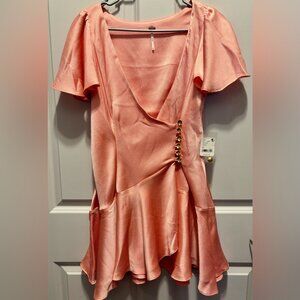 NWT Free People Women’s Size XS Peach Scarlett Mini Dress